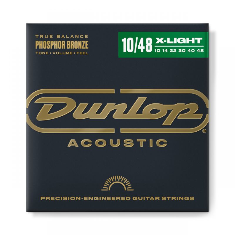 Набор струн DUNLOP DAP1048 PHOSPHOR BRONZE ACOUSTIC GUITAR STRINGS (10-48)